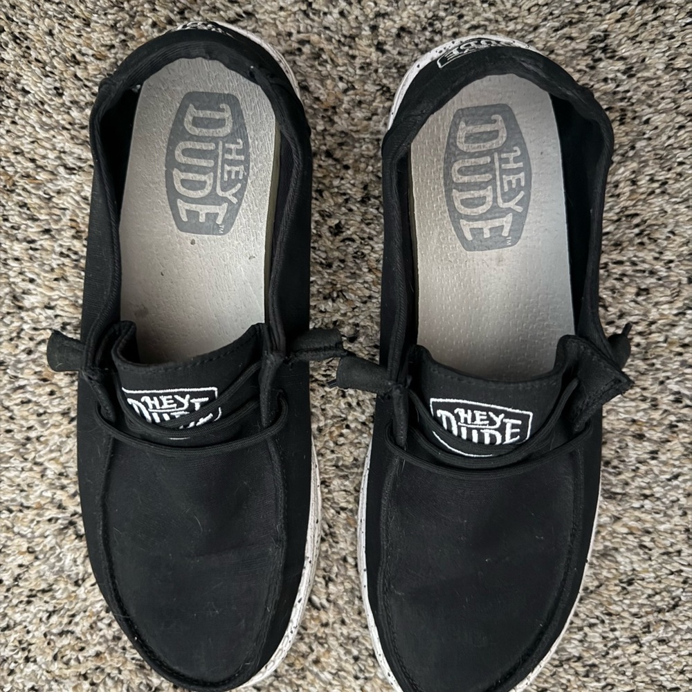 Hey Dude Black Slip-On Loafers
